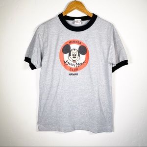 Vintage Mickey Mouse Ringer T-shirt Hawaii
